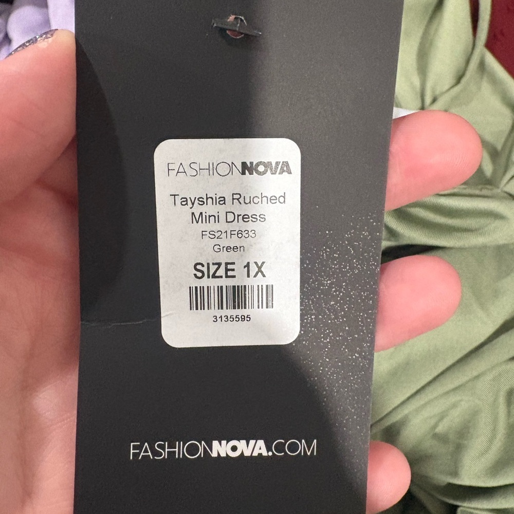 Fashion Nova Sage Green Mini Dress - Picture 6 of 6